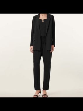 All Saints Women's Blazer Jacket Black Aleida Size 10